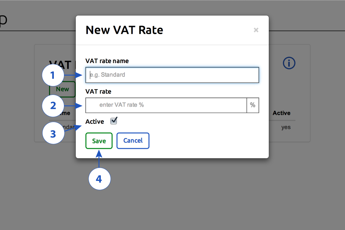 new VAT rate form